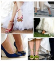 Scarpe sposa colorate
