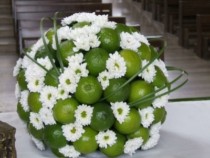 Decorazione in frutta per il matrimonio realizzata da Il Papavero blu