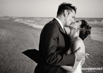 Fotografia del bacio degli sposi - Servizio di Giuseppe Voci