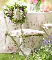 Sedia con decorazione country per un wedding picnic