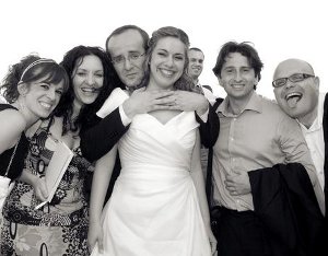 Gli sposi con i testimoni di matrimonio - Riccardo Zappalà Photographer