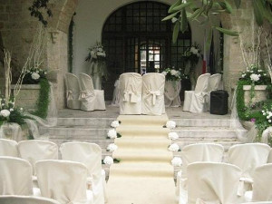 Cerimonia di nozze total white - Fiori d'Arancio Fioristi
