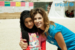 Elisabetta Canalis in Libano per l'UNICEF