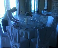 Torre in Pietra - Allestimento del tavolo di nozze