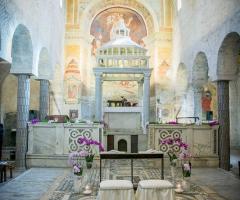 Abbazia di Sant'Andrea in Flumine - Chiesa interna per la cerimonia