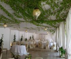 Villa San Martino - Il tavolo per gli sposi in bianco