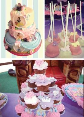 Princess'd cake pops e cupcake