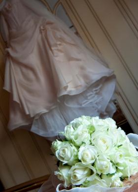 Bouquet classico di rose bianche