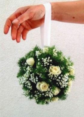 Bouquet a sfera per il matrimonio