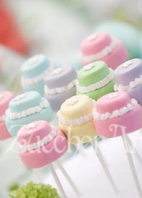 Cakepops colorati per il matrimonio