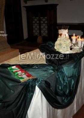 Il tavolo per la cerimonia di matrimonio