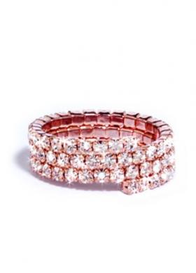 Anello rosè con cristallli Wedding Luxury