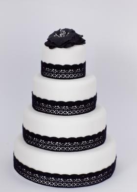 Wedding cake stile Audrey Hepburn