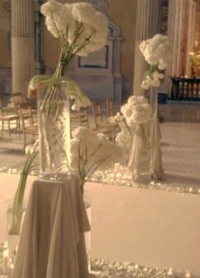 Allestimenti floreali per la cerimonia di nozze in chiesa