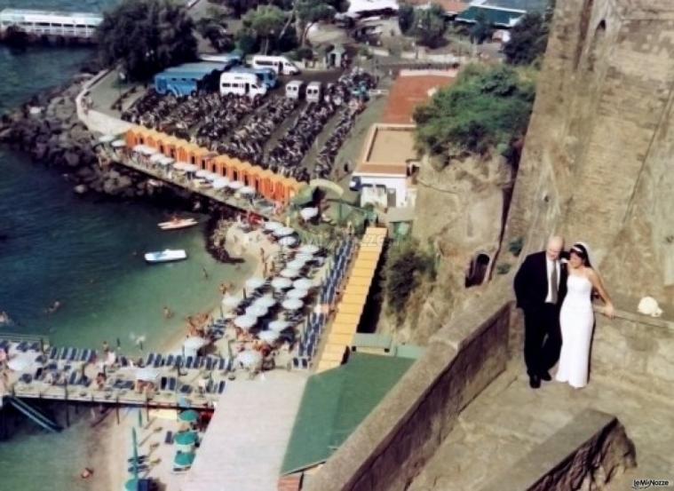 Foto degli sposi a Sorrento