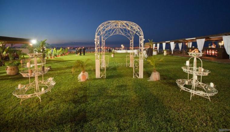 Giardino del ristorante per matrimoni il Faraone