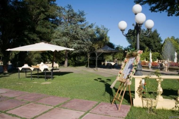 Ricevimento di matrimonio in giardino