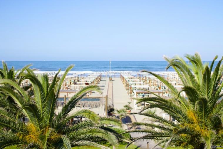 Vista dalla terrazza fronte mare