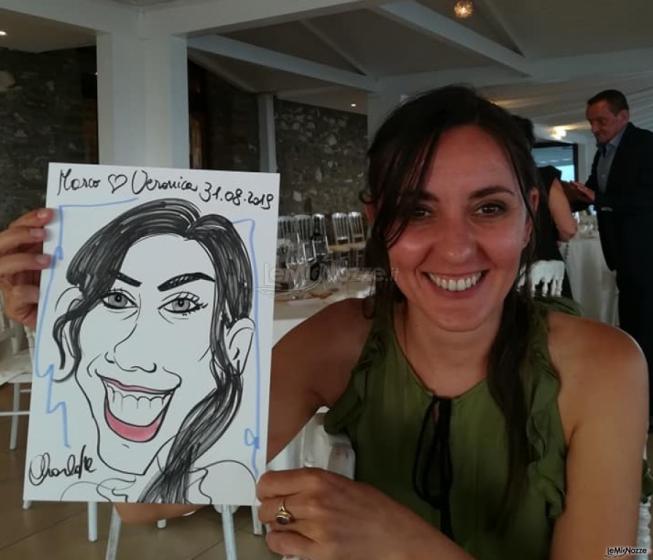 Caricature Charlotte - Ritratti e caricature dal vivo per matrimoni a Verona