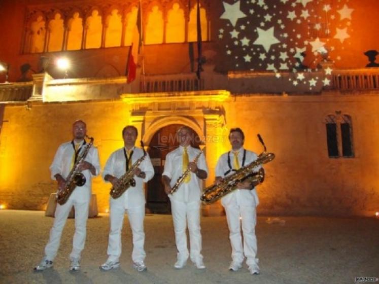 Gli Etna Sax Quartet si esibiscono ad un matrimonio