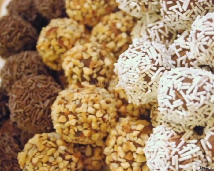 Praline di cioccolato per il buffet di nozze