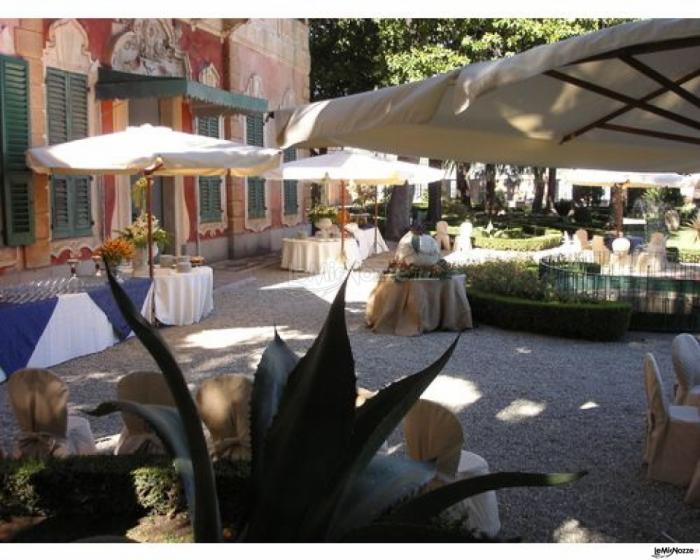 Buffet in giardino