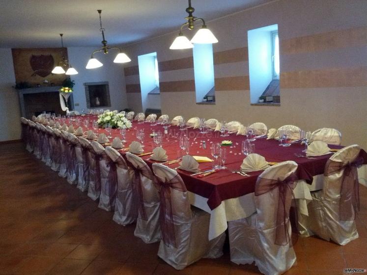 Tavolo imperiale per il ricevimento di matrimonio a Brescia