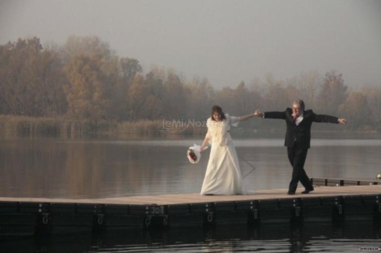 Foto sposi alla location di nozze