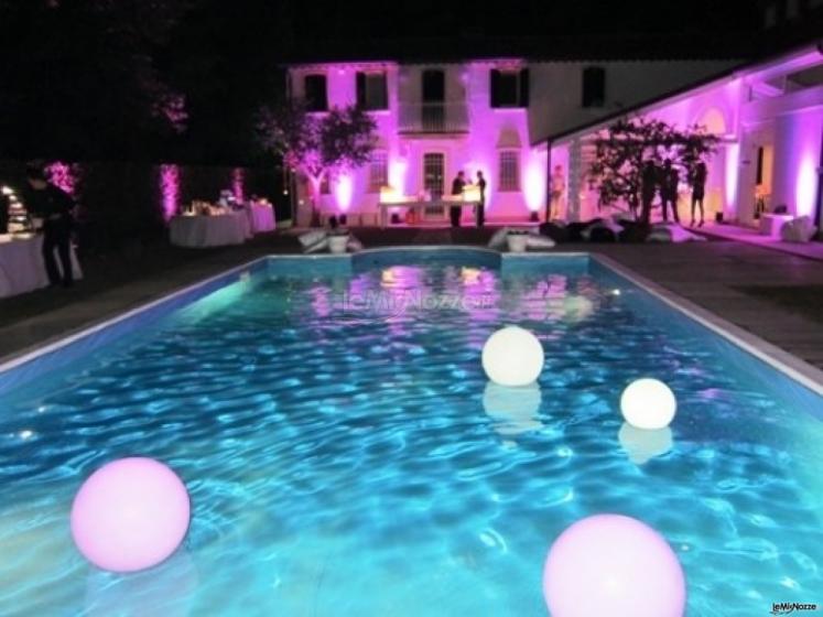 Illuminazione piscina - Wedding planner Pordenone