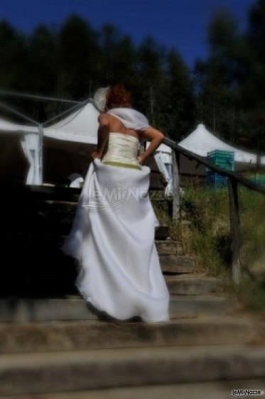 La sposa durante il ricevimento al Guardastelle
