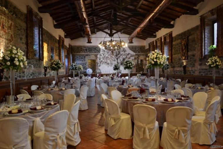 Sala interna per il ricevimento di matrimonio