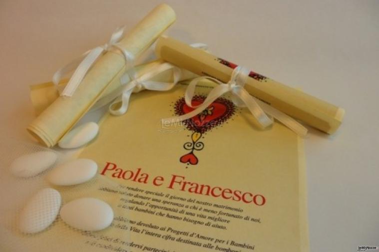 Pergamena solidale - Progetto d'amore