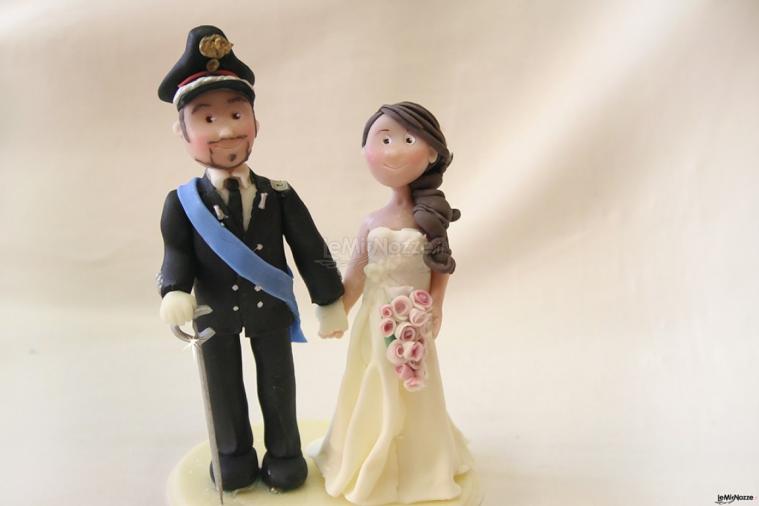 cake topper sposo in divisa carabiniere ufficiale