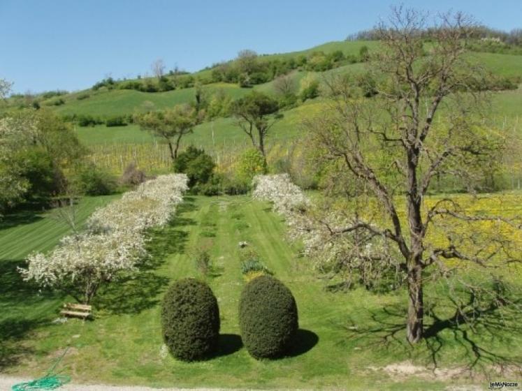 Giardino della location di nozze