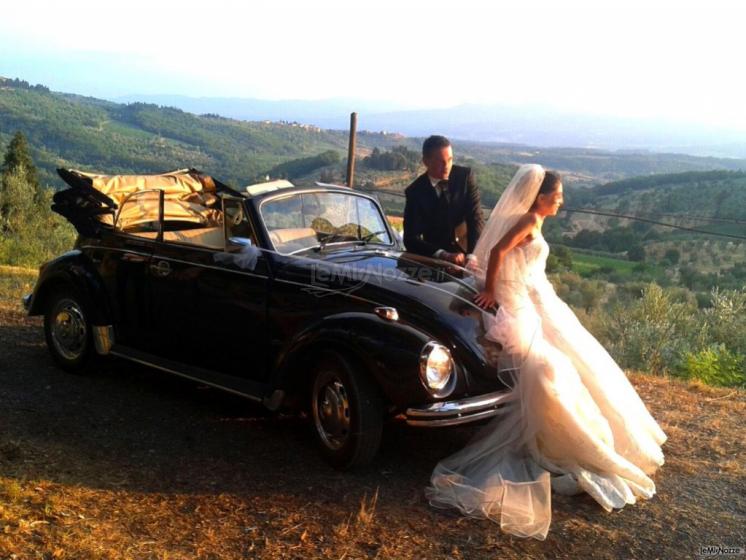 Maggiolino cabrio noleggio - L'auto per il matrimonio a Firenze