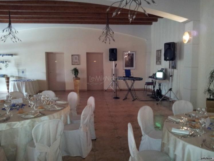 La sala per il matrimonio con la musica dal vivo