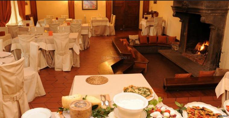 Sala con camino per il matrimonio