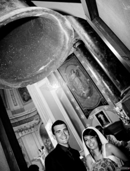 Foto degli sposi in chiesa