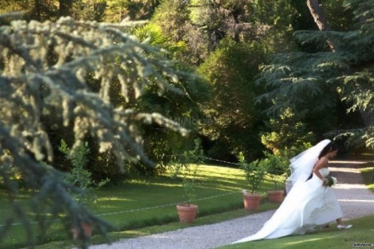 Sposa presso la location di nozze