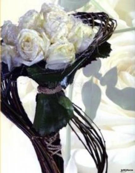 Bouquet di rose bianche