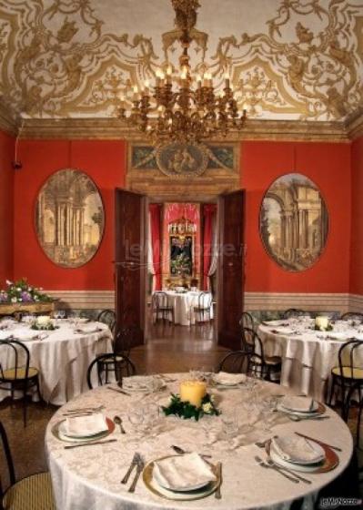 Sala interna per il ricevimento di matrimonio a Palazzo Isolani