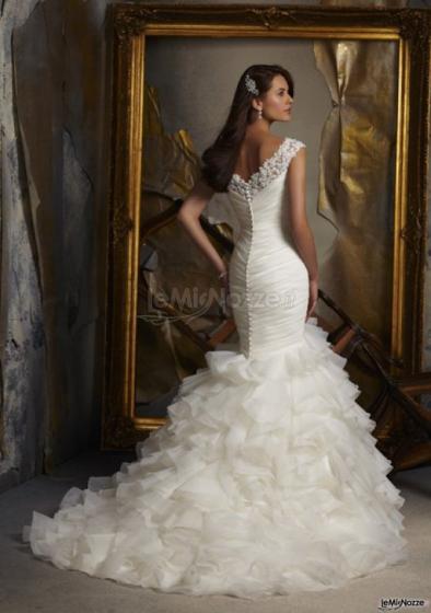 Originale abito da sposa a sirena