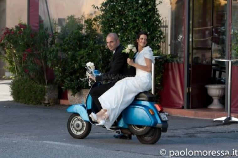 Sposi in Vespa - Fotografo per il matrimonio a Venezia