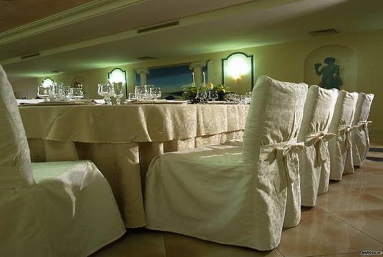 Sala interna per il ricevimento di matrimonio