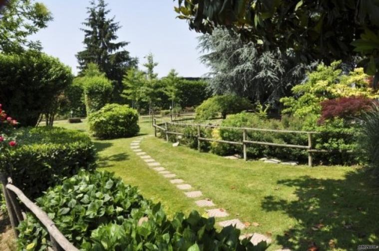 Giardino del ristorante per matrimoni