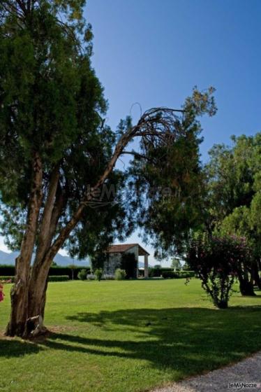 Giardino della villa per il matrimonio a Vicenza