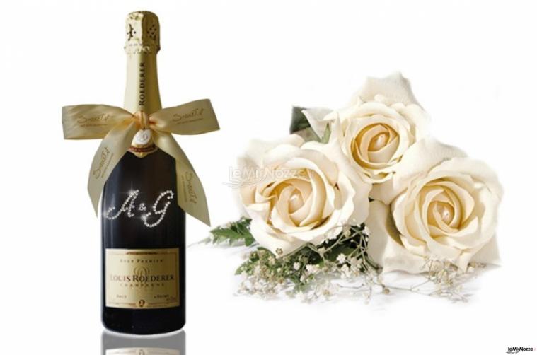 Champagne personalizzato per il brindisi di matrimonio