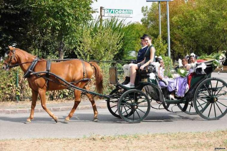 Carrozza d'epoca per il matrimonio