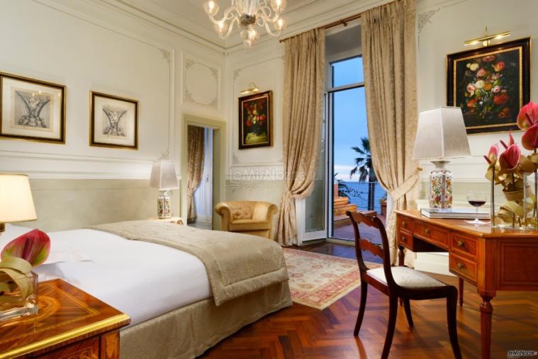 Royal Hotel Sanremo - La camera da letto della suite Sissi