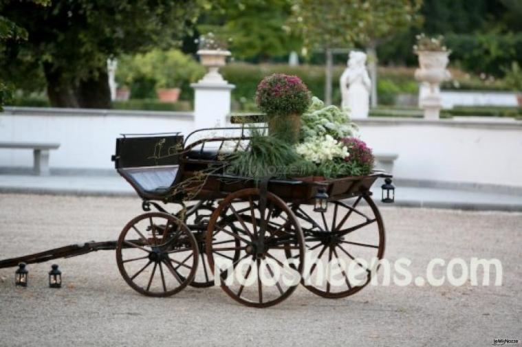 Allestimento floreale per il ricevimento di matrimonio